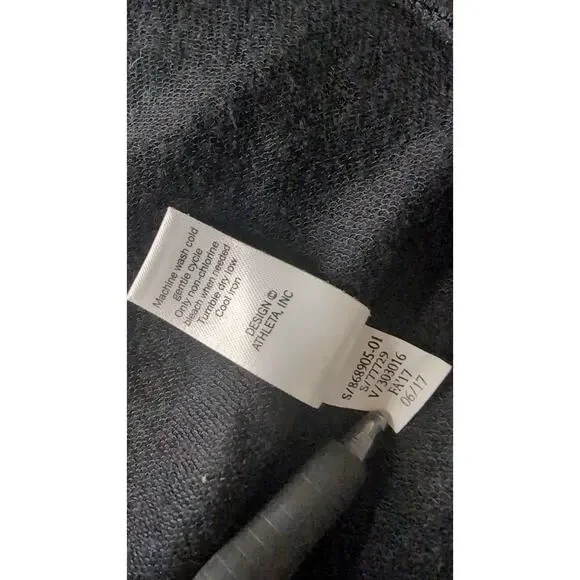 Athleta Presidio Shift Dress Long Sleeve Gray Athleisure Minimalist L - Picture 8 of 8